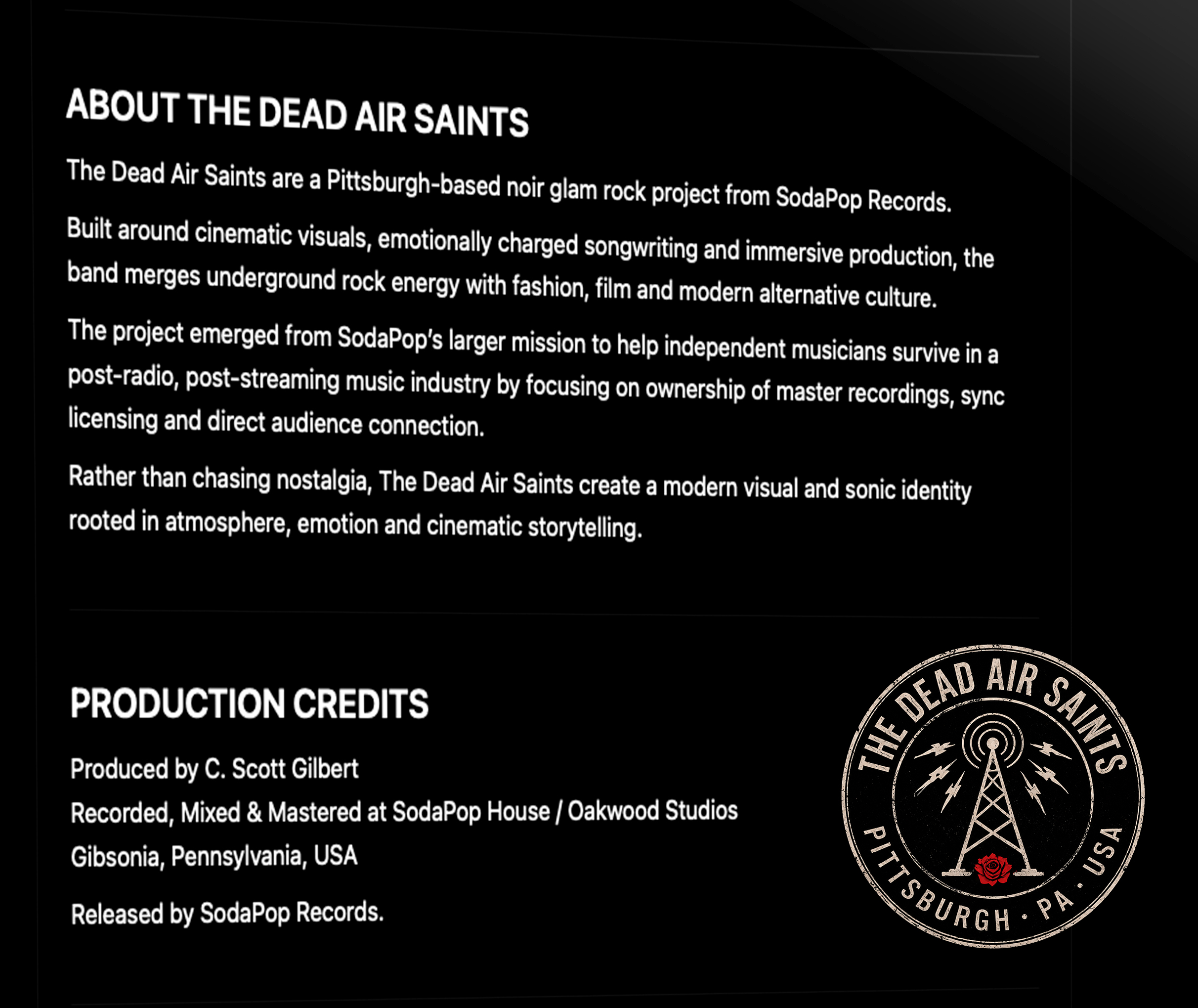 About The Dead Air Saints Mission