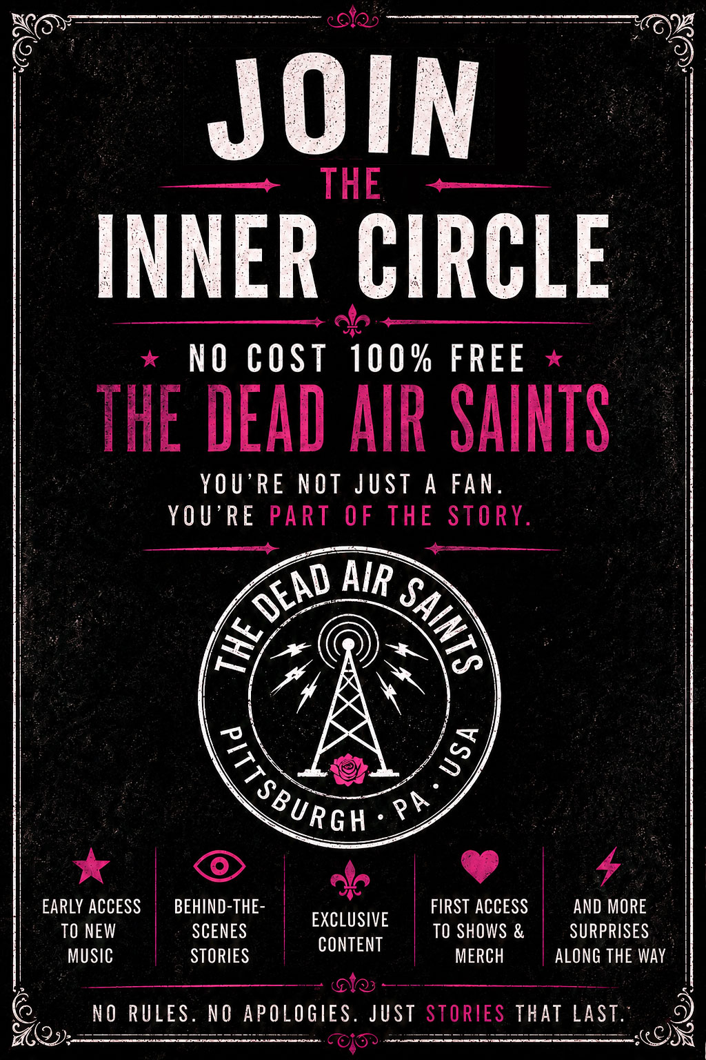 The Dead Air Saints Inner Circle Welcome