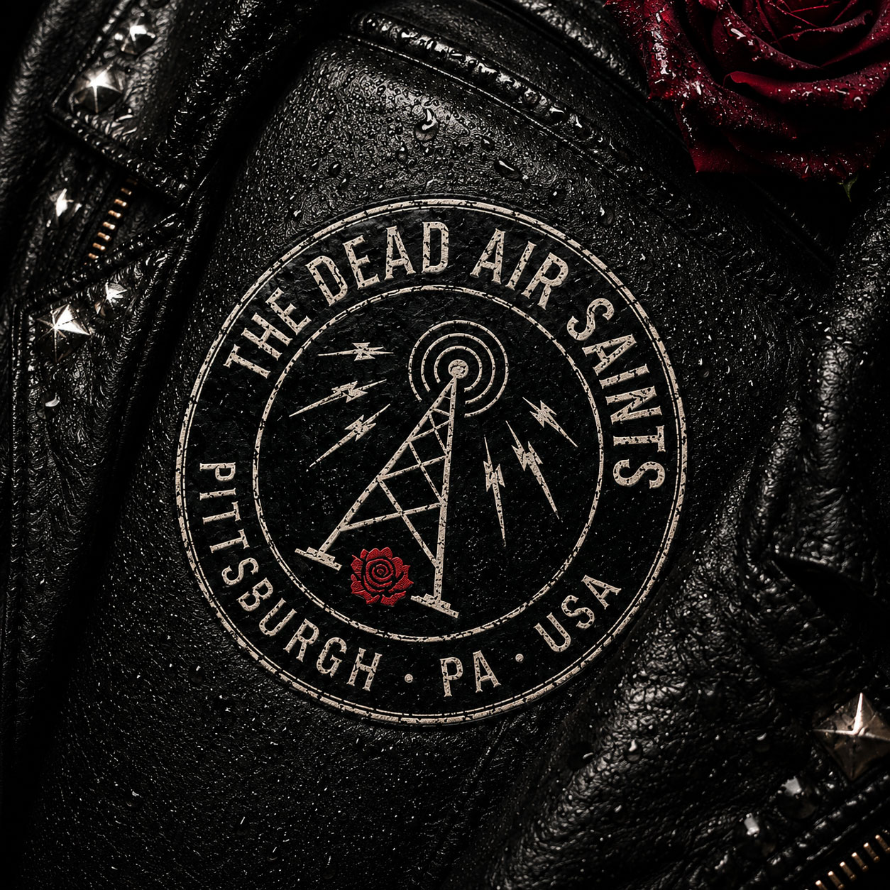 The Dead Air Saints Leather Bomber Patch