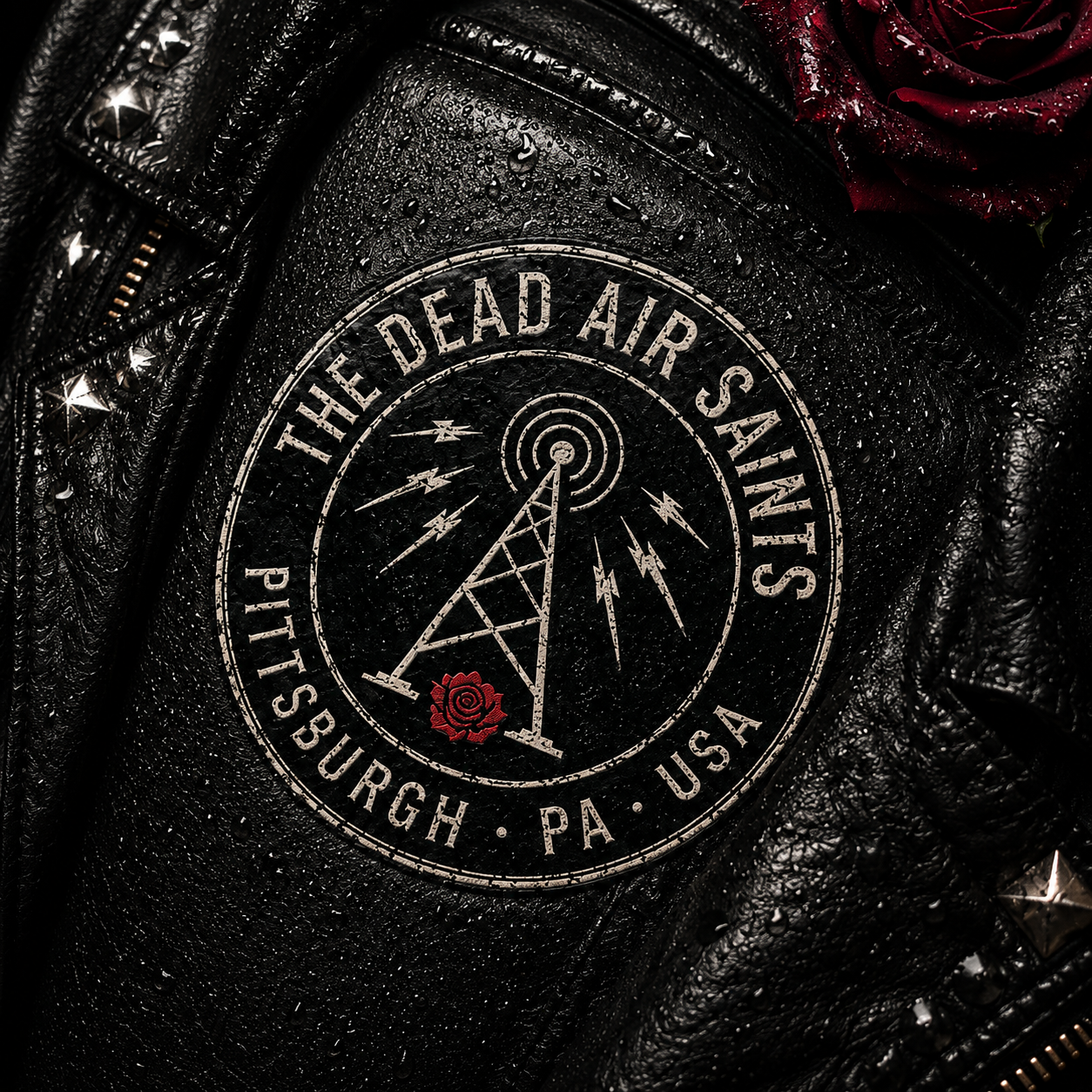 The Dead Air Saints Leather Bomber Patch